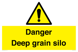 Danger Deep grain silo